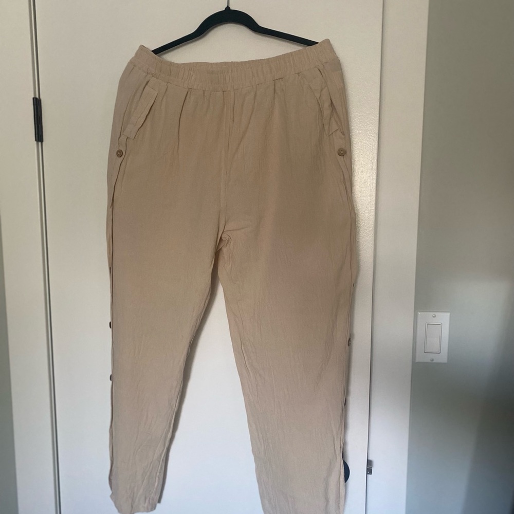 Amazon Women's Straight Leg Pants - Tan